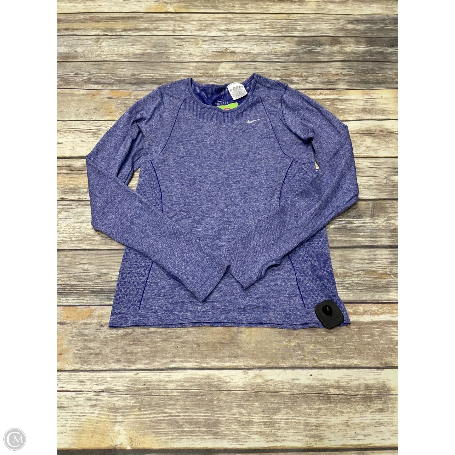 Athletic Top Long Sleeve Crewneck By Nike In Purple, Size: M