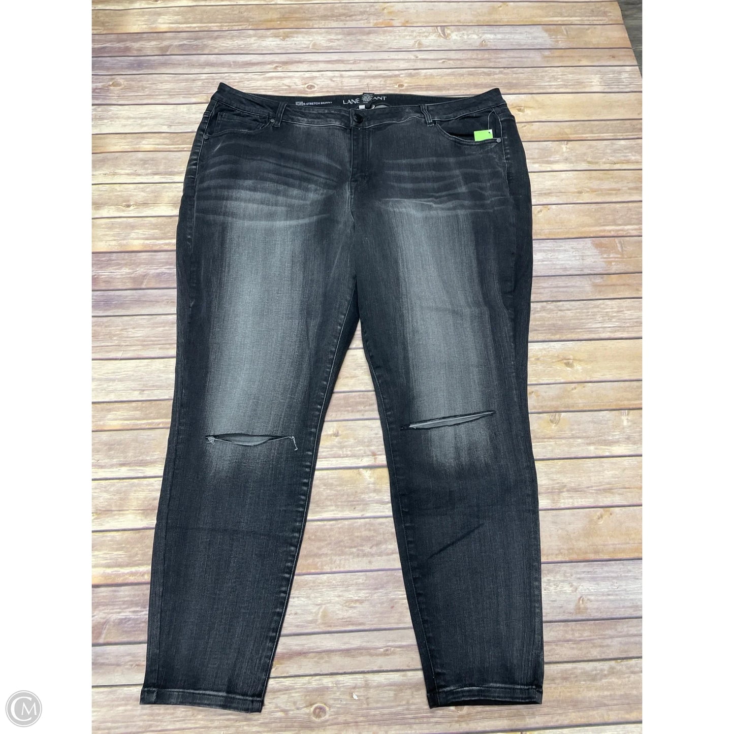Jeans Straight By Lane Bryant In Grey Denim, Size: 28