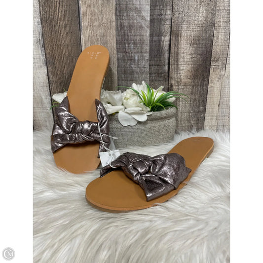 Sandals Flats By A New Day In Bronze, Size: 10