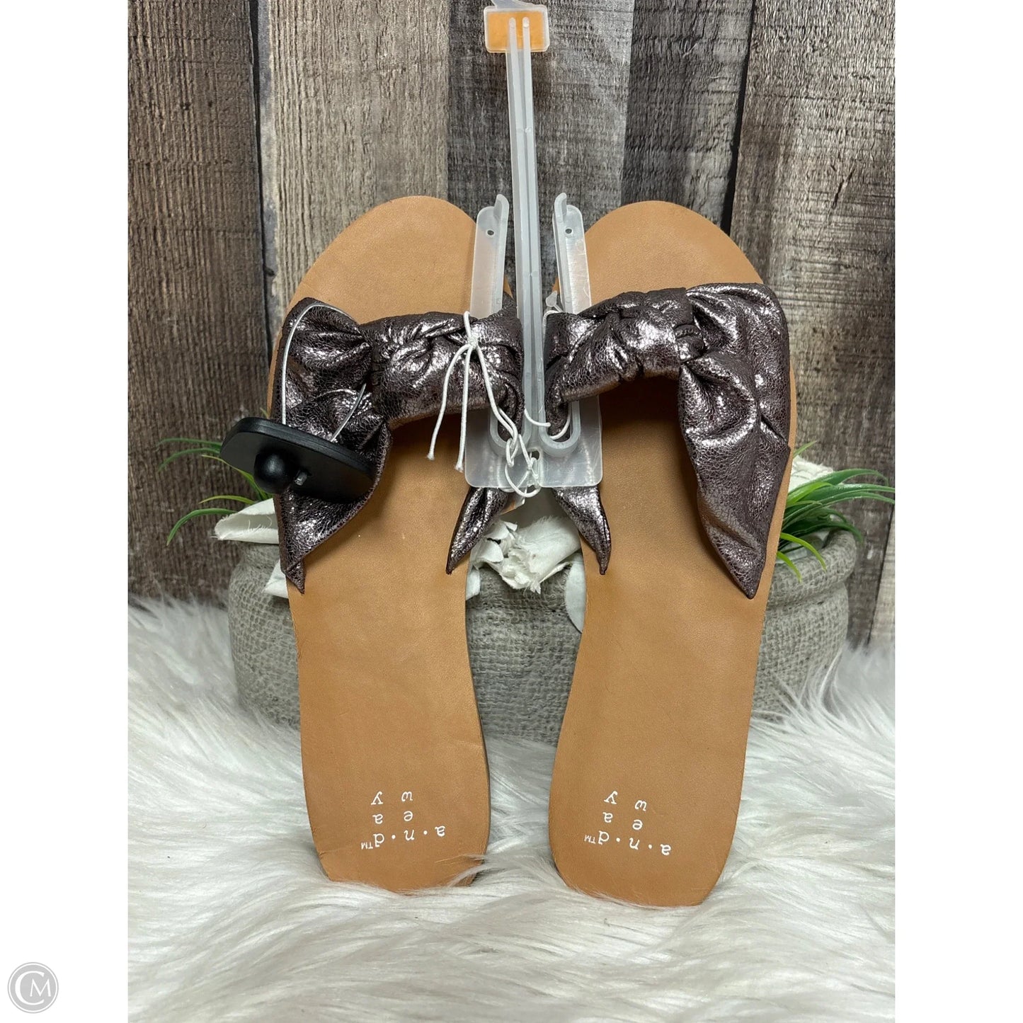 Sandals Flats By A New Day In Bronze, Size: 7
