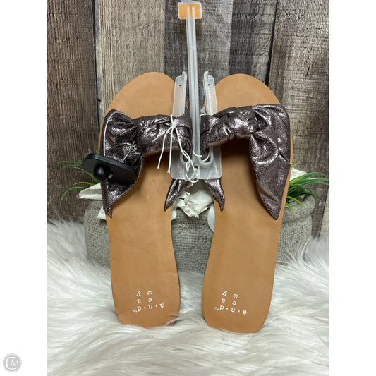 Sandals Flats By A New Day In Bronze, Size: 7