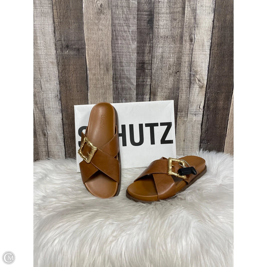 Sandals Flats By Schutz In Brown, Size: 8