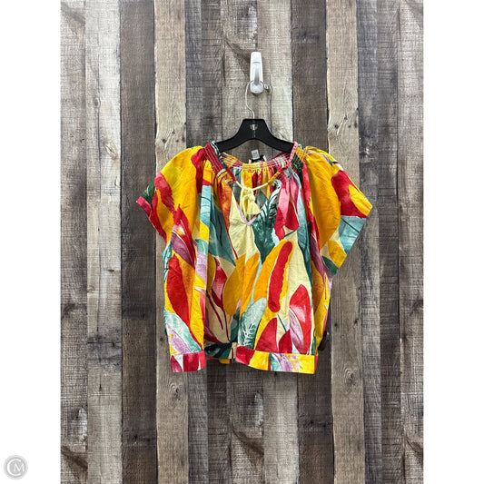 Top Short Sleeve By Marc New York In Multi-colored, Size: S
