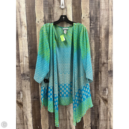 Kimono By Catherines In Blue & Green, Size: 2x