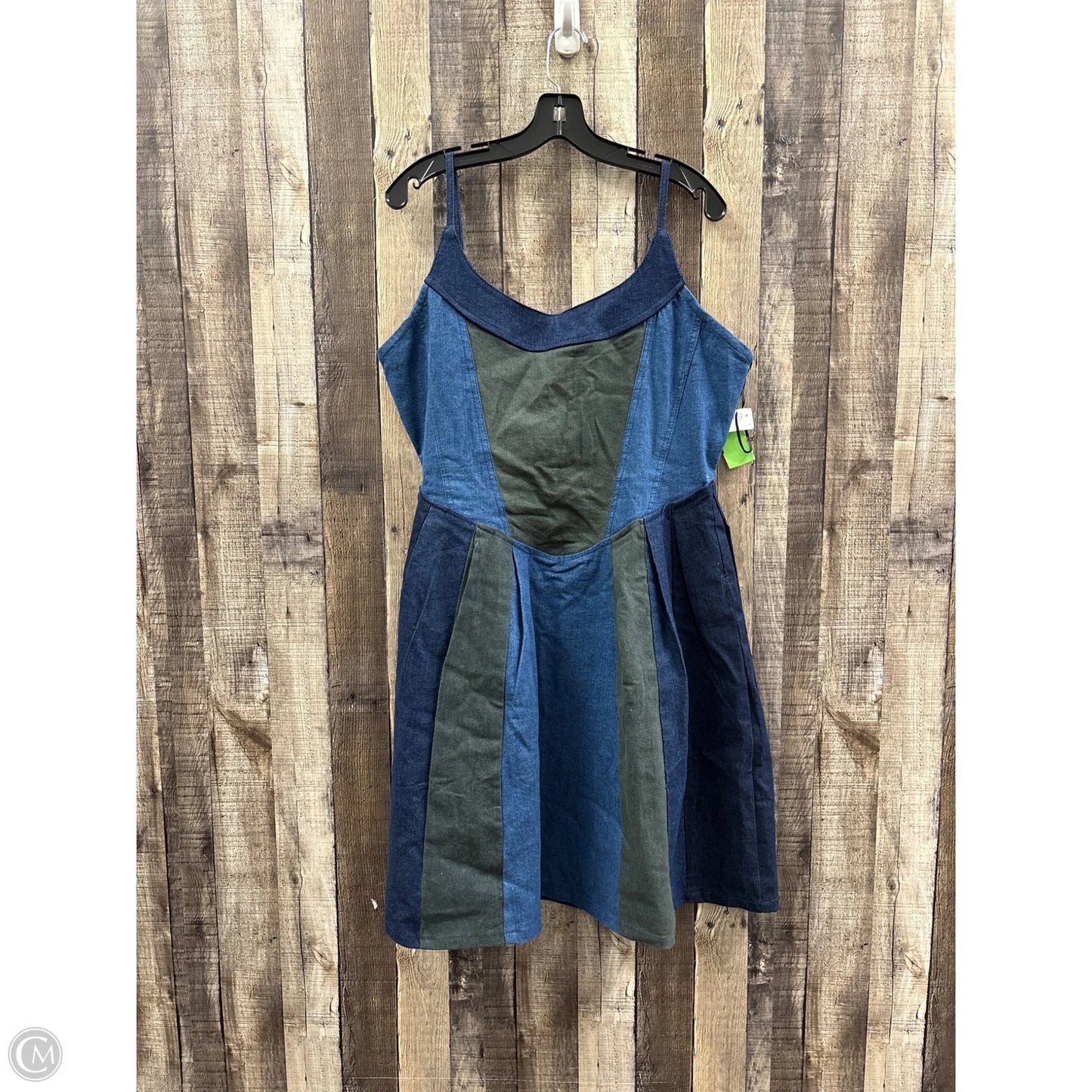 Dress Casual Short By Cme In Blue Denim, Size: 2x
