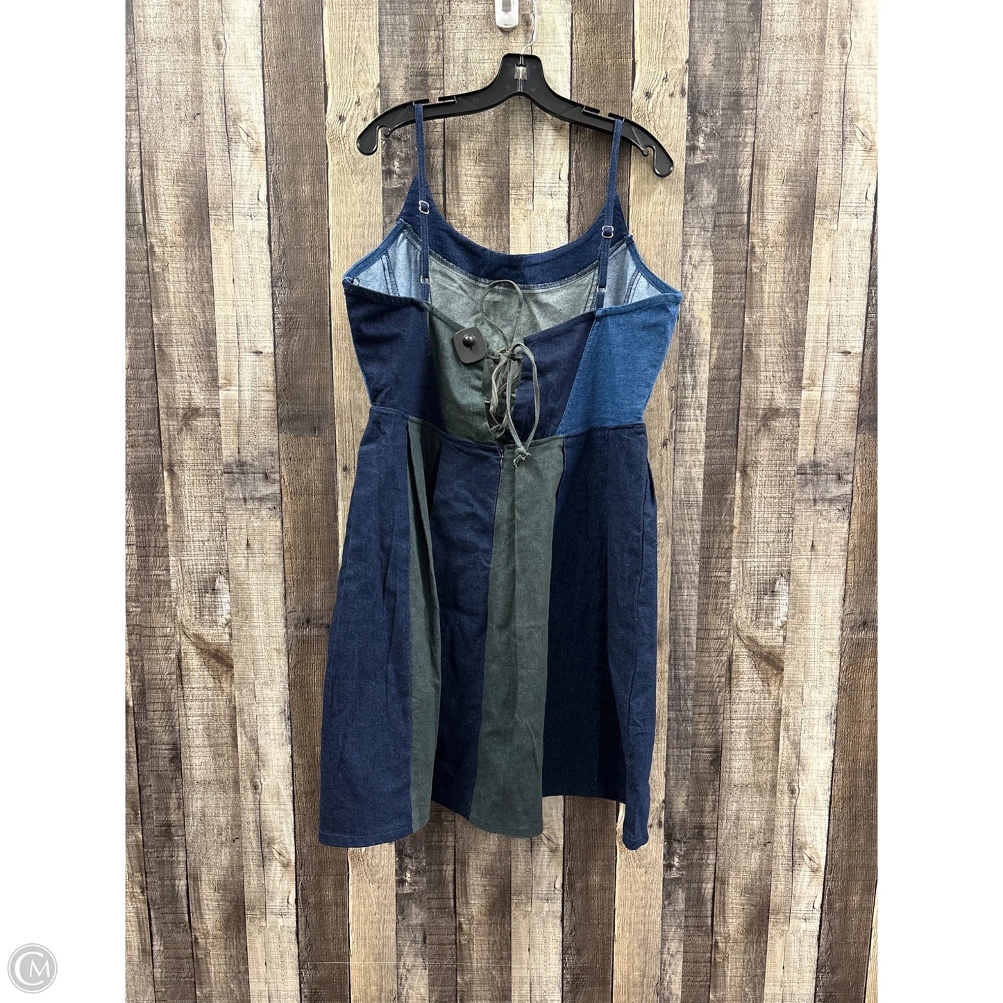 Dress Casual Short By Cme In Blue Denim, Size: 2x