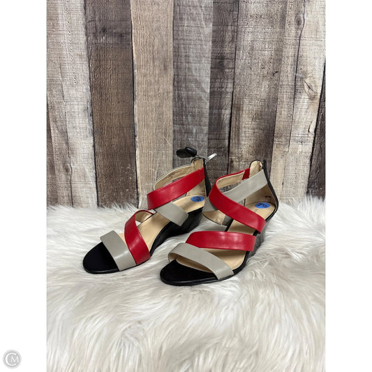 Shoes Heels Wedge By Nine West In Multi-colored, Size: 7.5