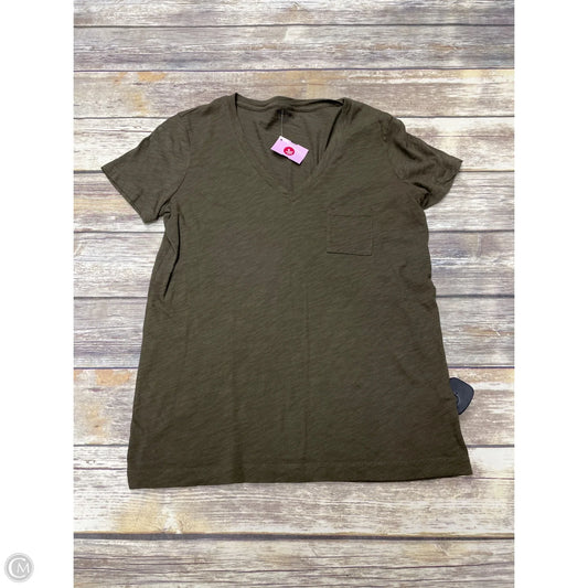 Top Short Sleeve By Madewell In Green, Size: S