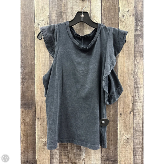 Top Short Sleeve Designer By All Saints In Grey, Size: Xs