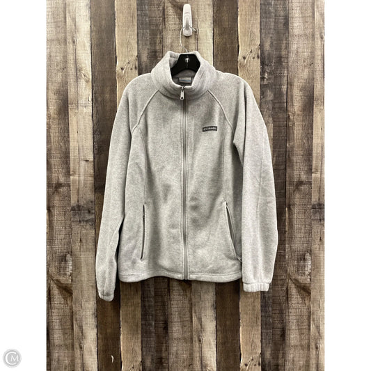 Jacket Fleece By Columbia In Grey, Size: Xl