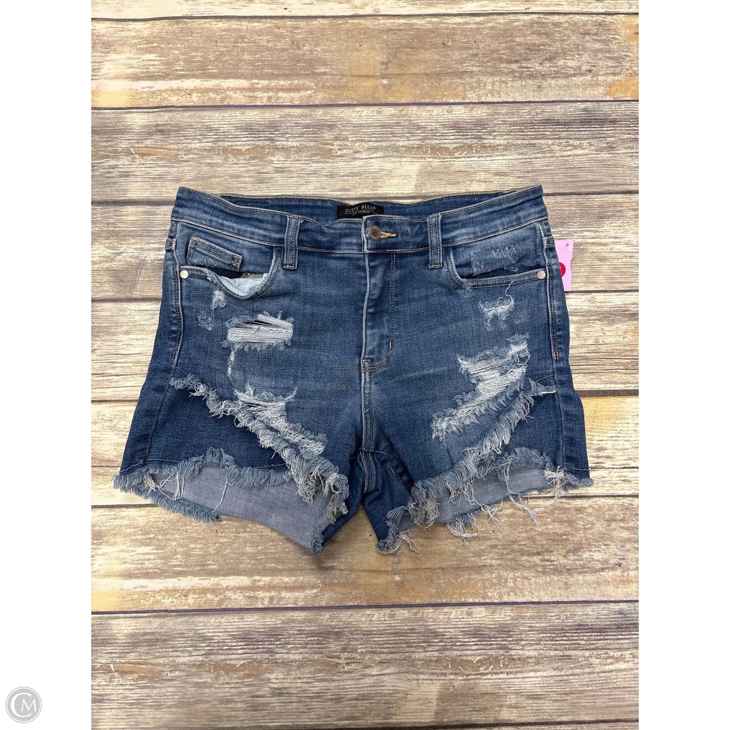 Shorts By Judy Blue In Blue Denim, Size: L