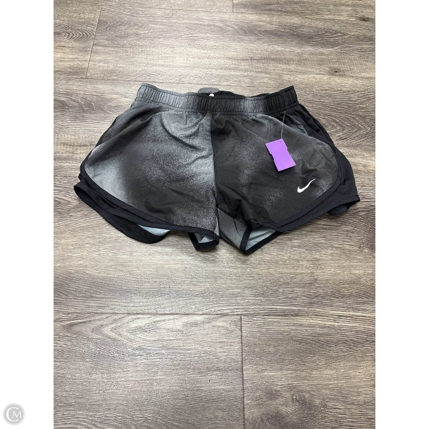 Athletic Shorts By Nike In Black & Grey, Size: M