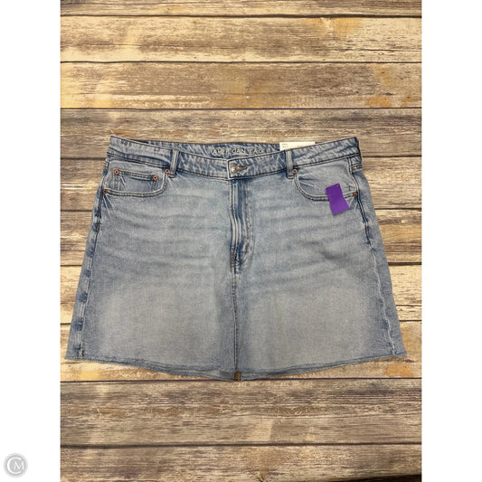 Skirt Mini & Short By American Eagle In Blue Denim, Size: 20