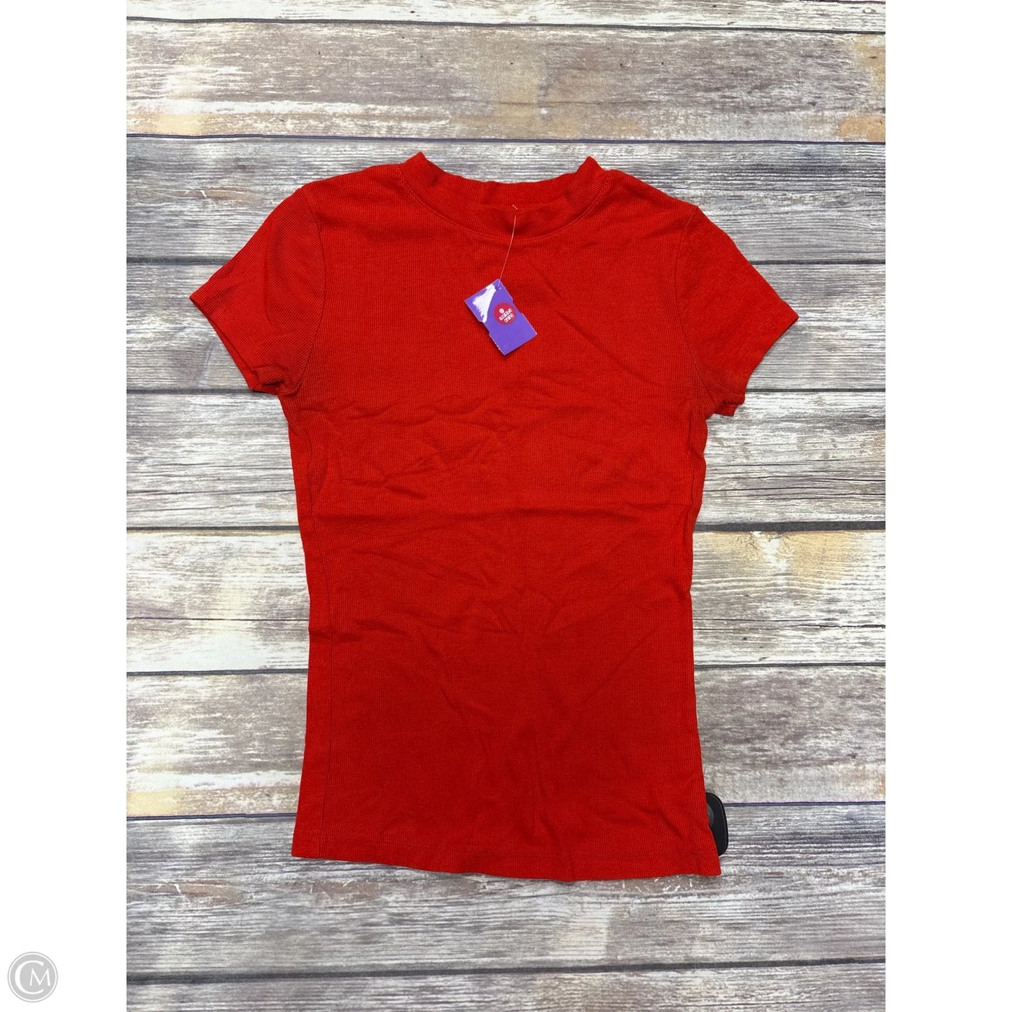 Top Short Sleeve By A New Day In Orange, Size: Xs