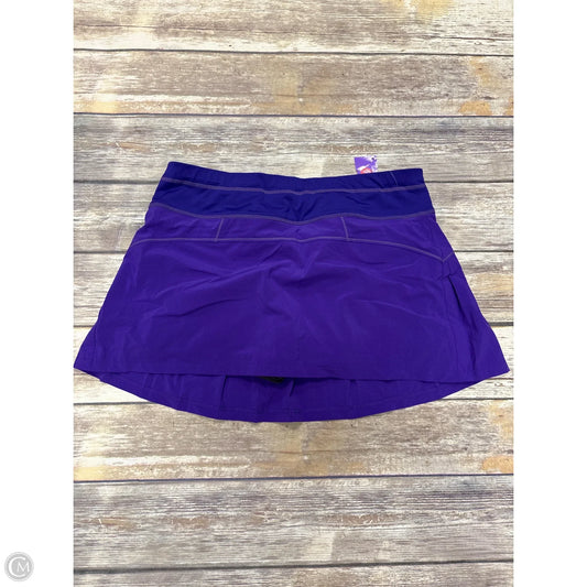 Athletic Skort By Athleta In Purple, Size: M