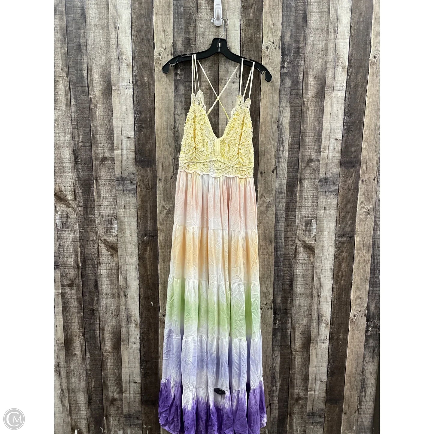 Dress Casual Maxi By Main Strip In Tie Dye Print, Size: L