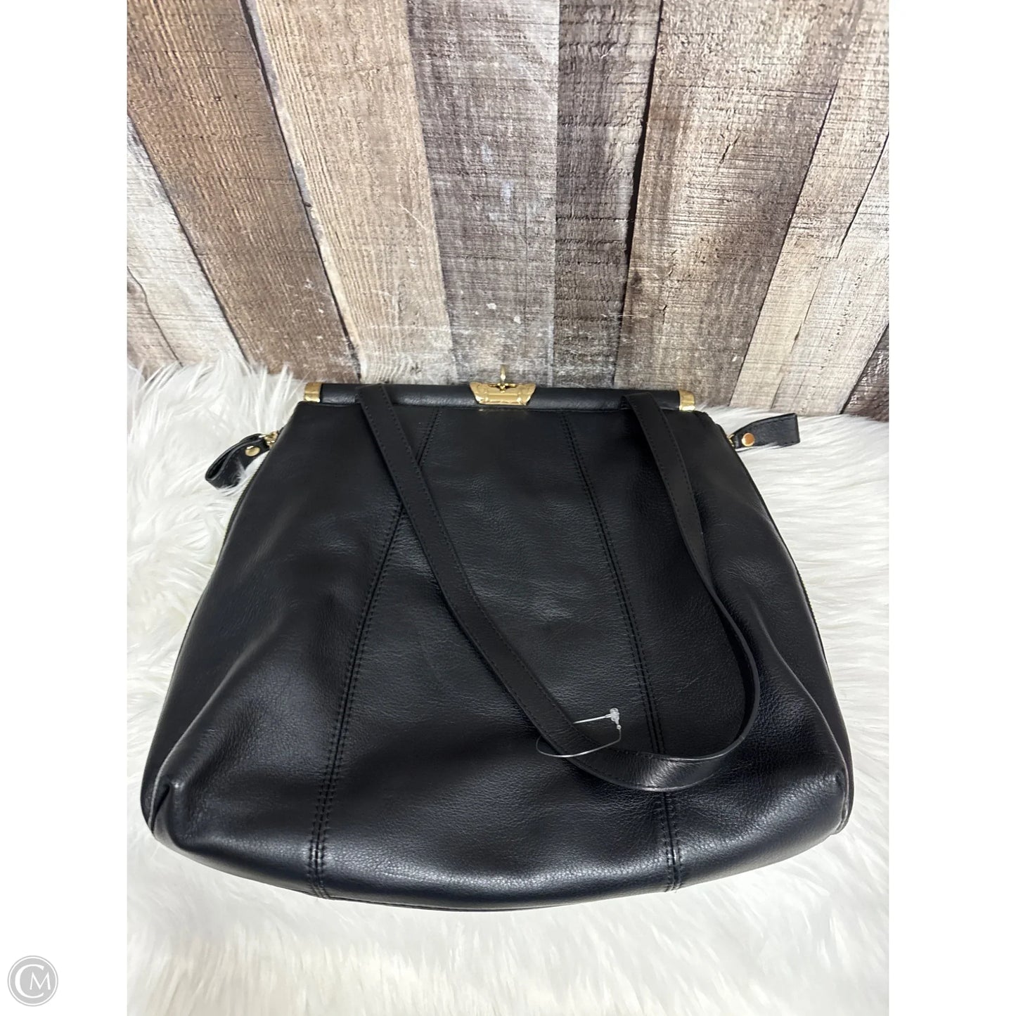 Handbag Leather By Clothes Mentor, Size: Large