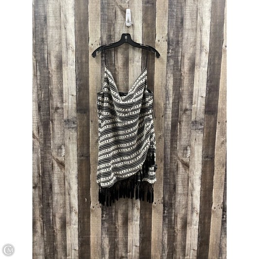 Dress Casual Midi By Fashion Nova In Black & Cream, Size: 2x
