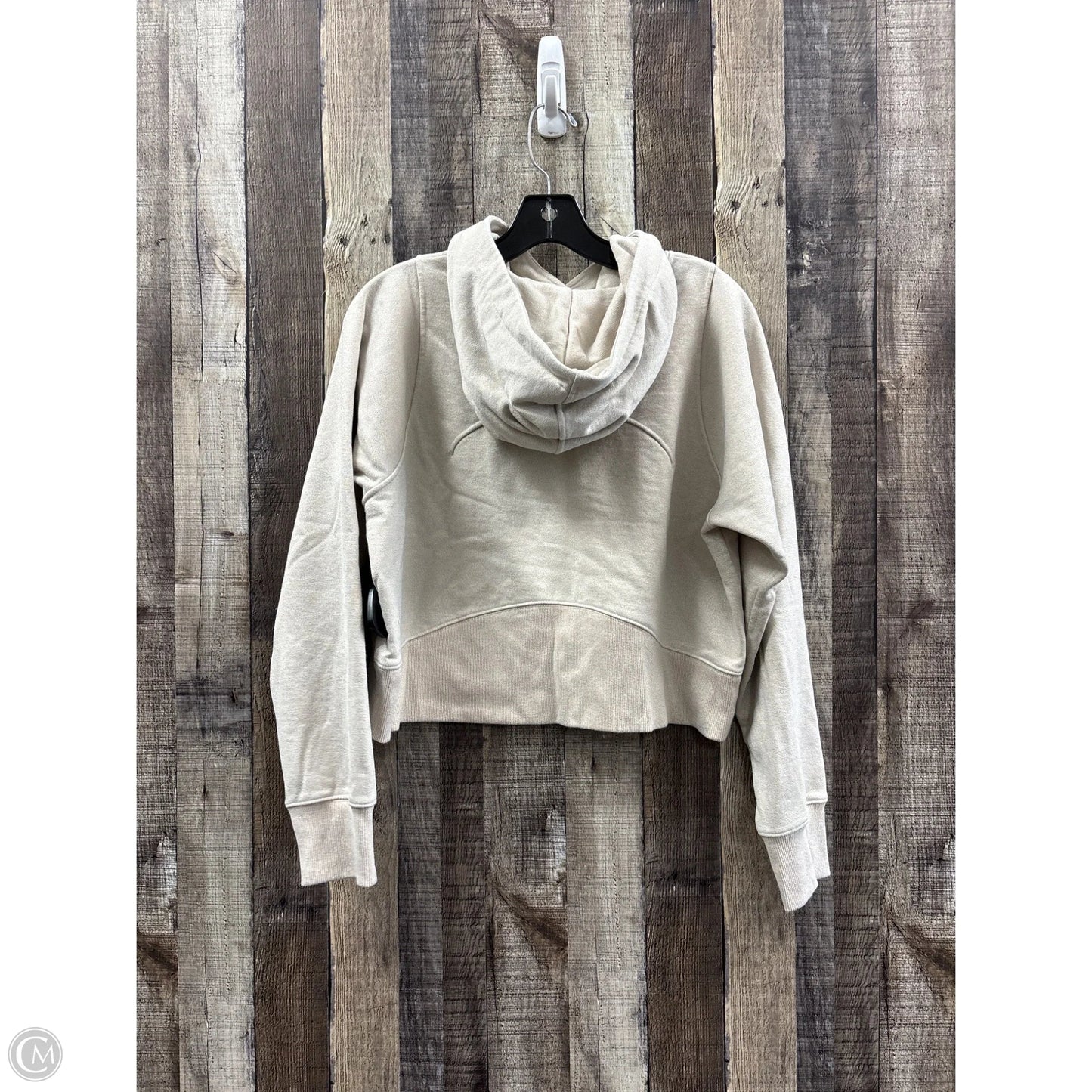 Sweatshirt Hoodie By Lululemon In Tan, Size: 8