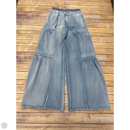 Jeans Wide Leg By Fashion Nova In Blue Denim, Size: M