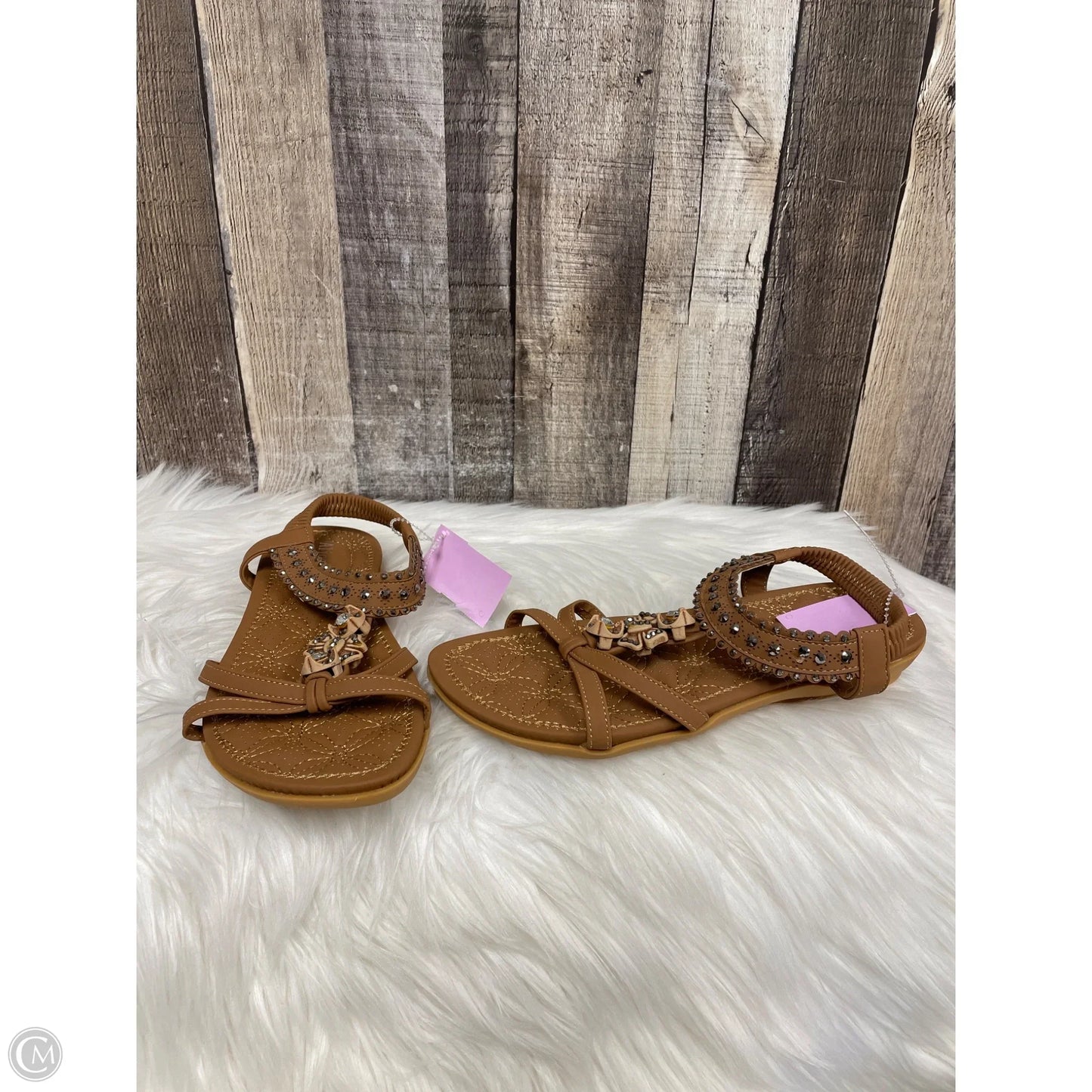 Sandals Flats By Cme In Brown, Size: 7