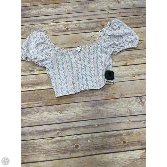 Top Short Sleeve By Blu Pepper In Multi-colored, Size: S