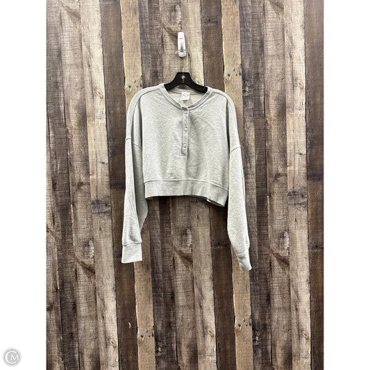 Sweatshirt Crewneck By Offline In Grey, Size: M