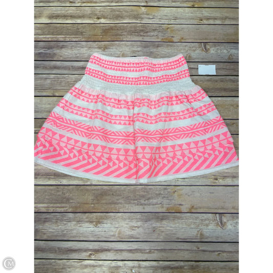 Skirt Mini & Short By Mon Ami In Pink & White, Size: S
