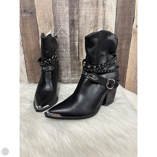 Boots Ankle Heels By Michael By Michael Kors In Black, Size: 11