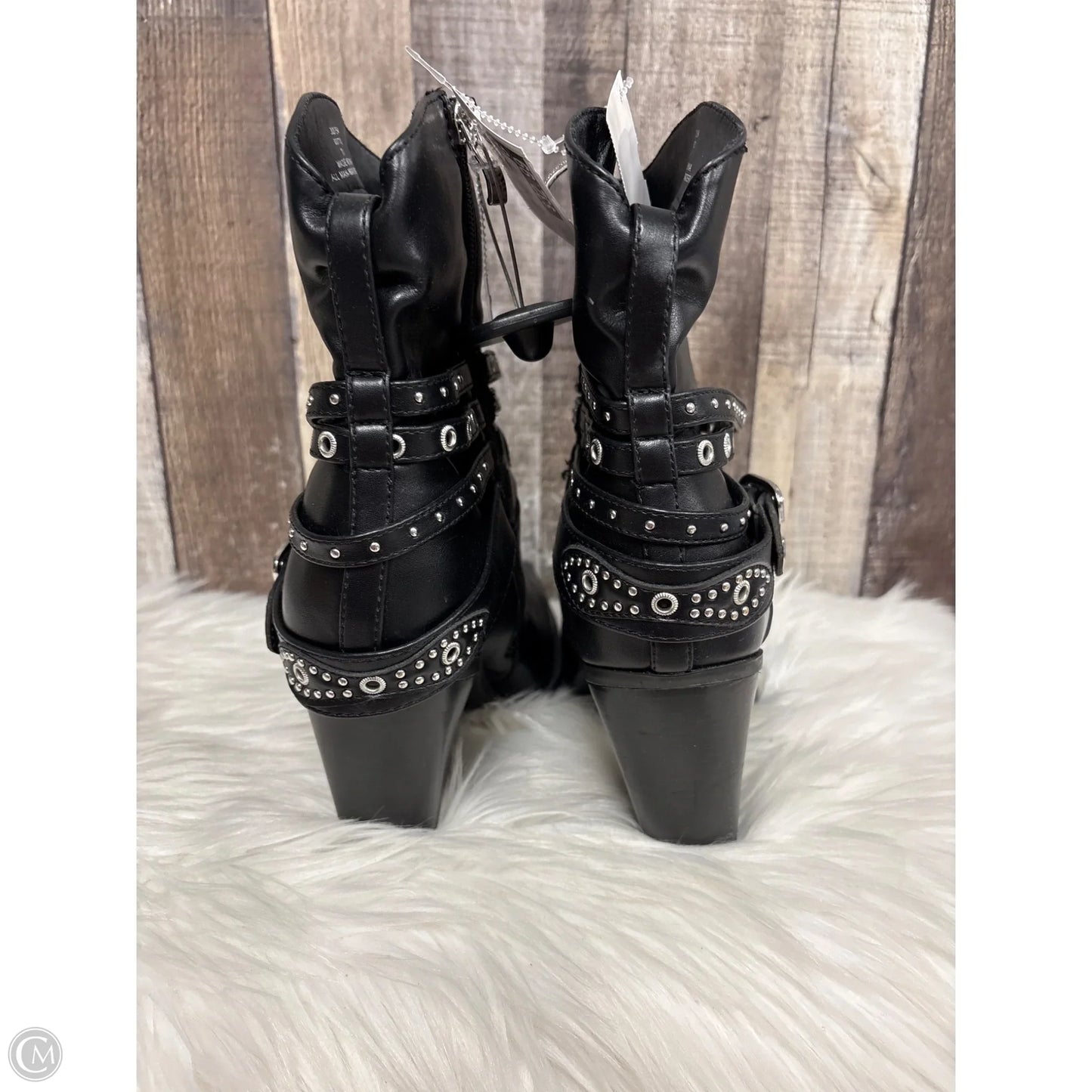 Boots Ankle Heels By Michael By Michael Kors In Black, Size: 11