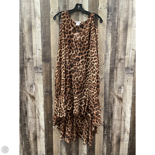Dress Casual Midi By Dkny In Animal Print, Size: Xl