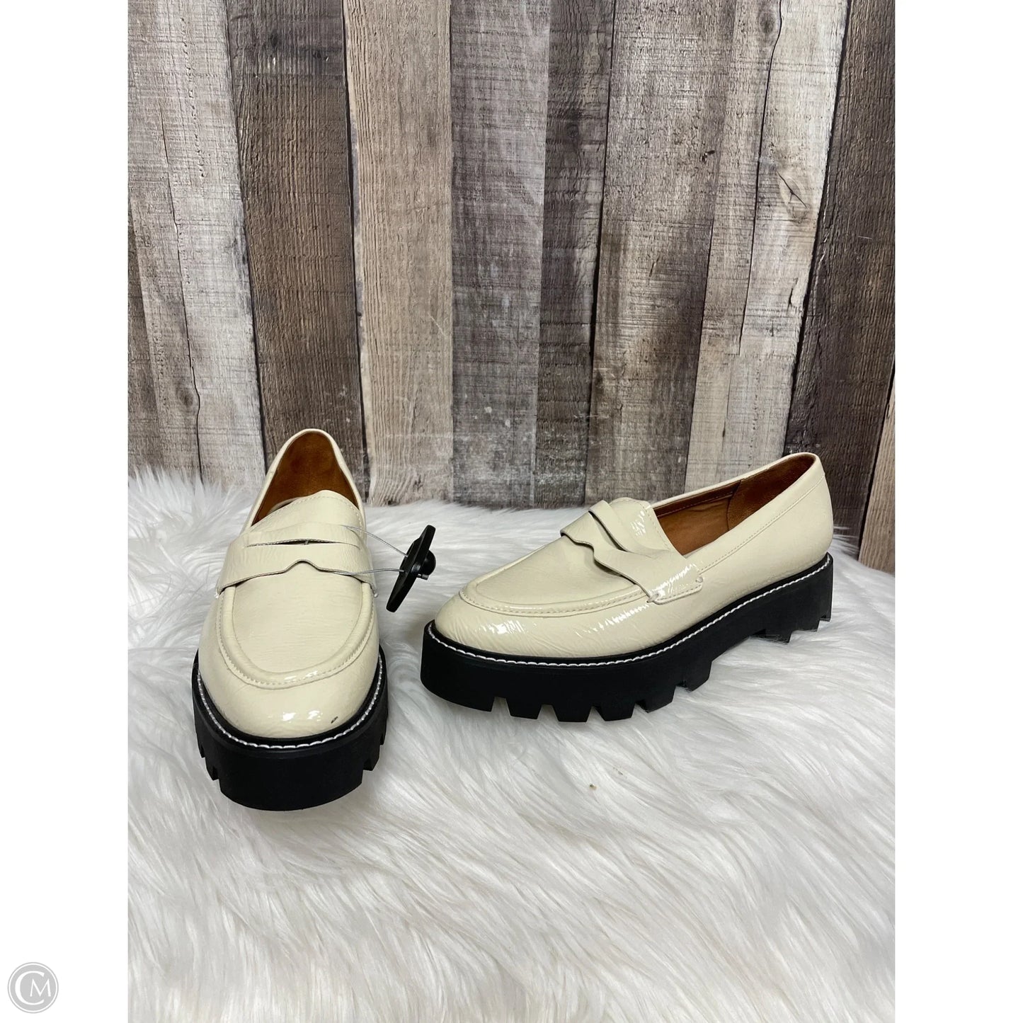 Shoes Heels Block By Franco Sarto In Black & Cream, Size: 7.5