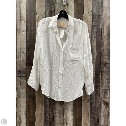 Top Long Sleeve By Bella Dahl In White, Size: M