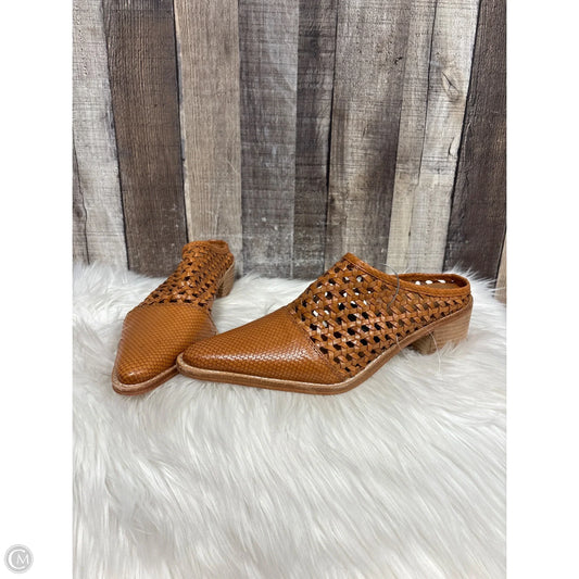 Sandals Heels Block By Roolee In Tan, Size: 8