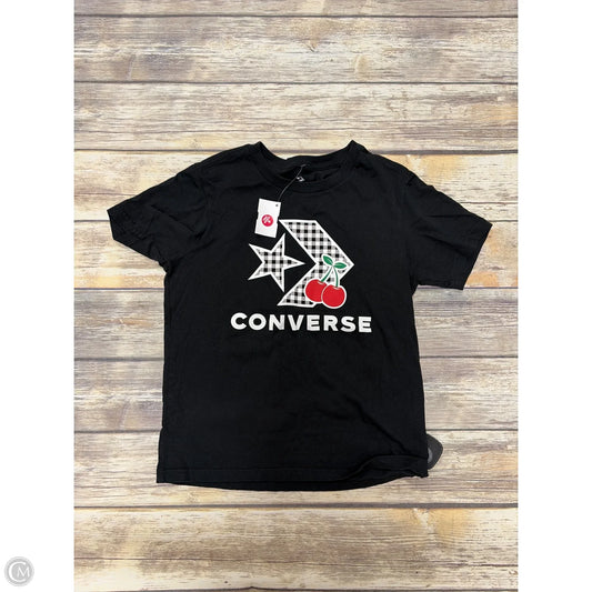 Top Short Sleeve By Converse In Black, Size: Xs