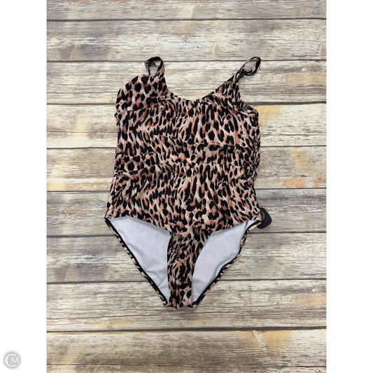 Swimsuit By Nicole Miller In Animal Print, Size: L
