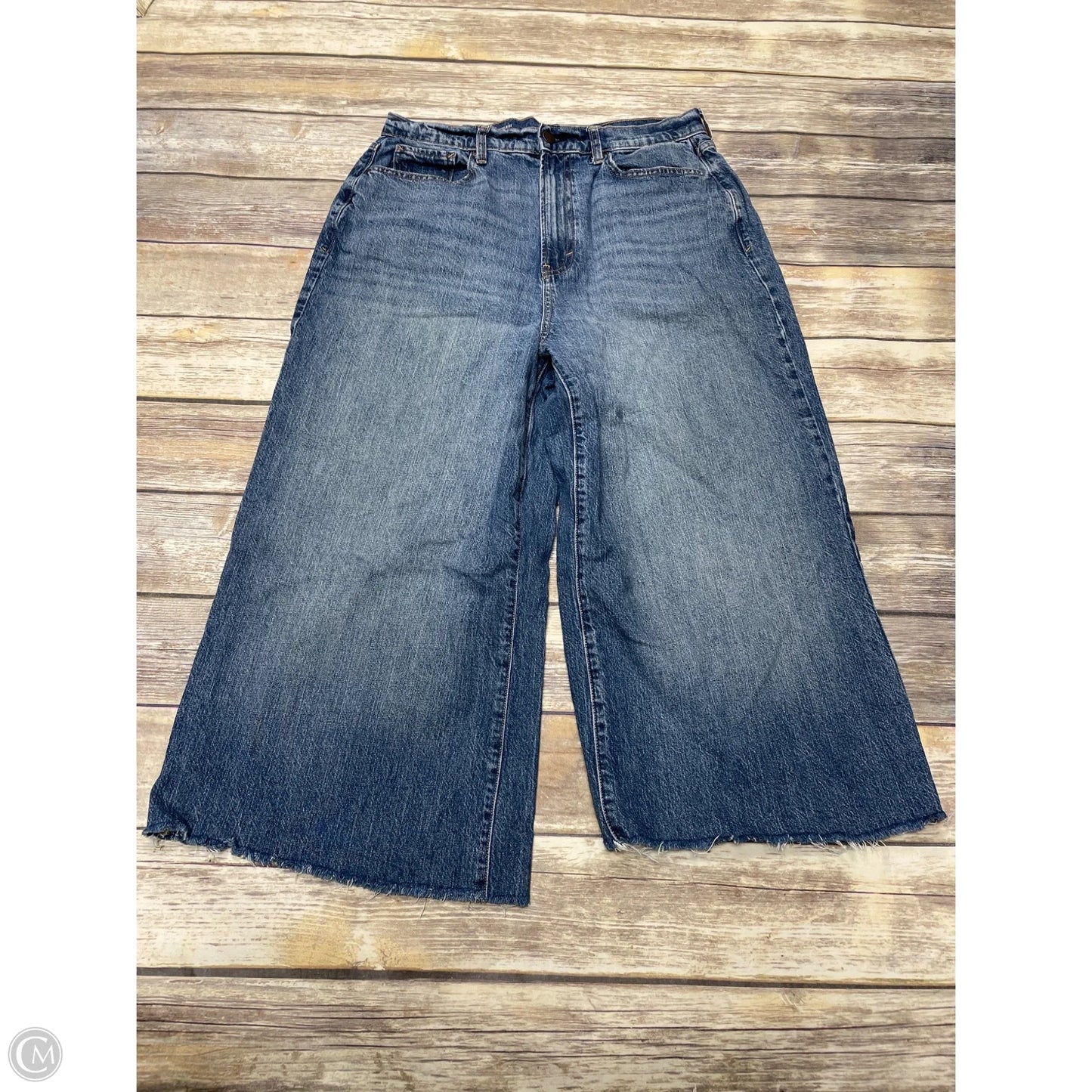 Jeans Wide Leg By Ana In Blue Denim, Size: 14