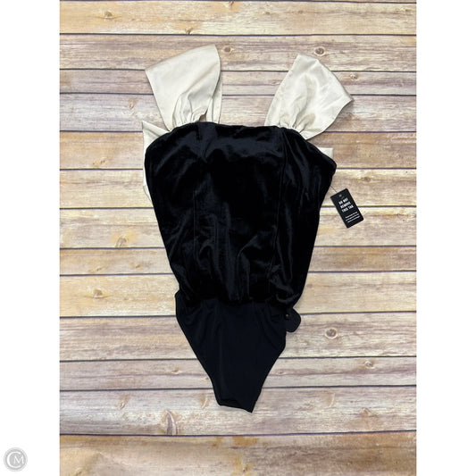 Bodysuit By Express In Black & Tan, Size: M