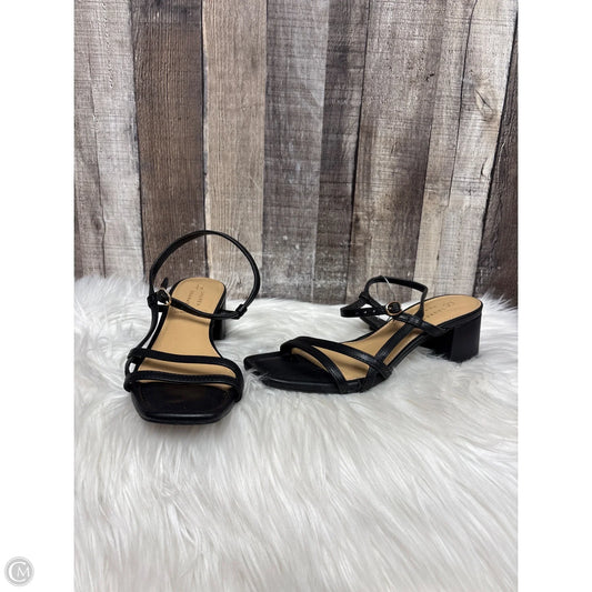 Sandals Heels Block By Lc Lauren Conrad In Black, Size: 7