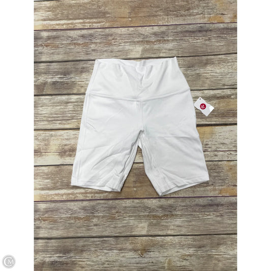 Athletic Shorts By Lululemon In White, Size: 6