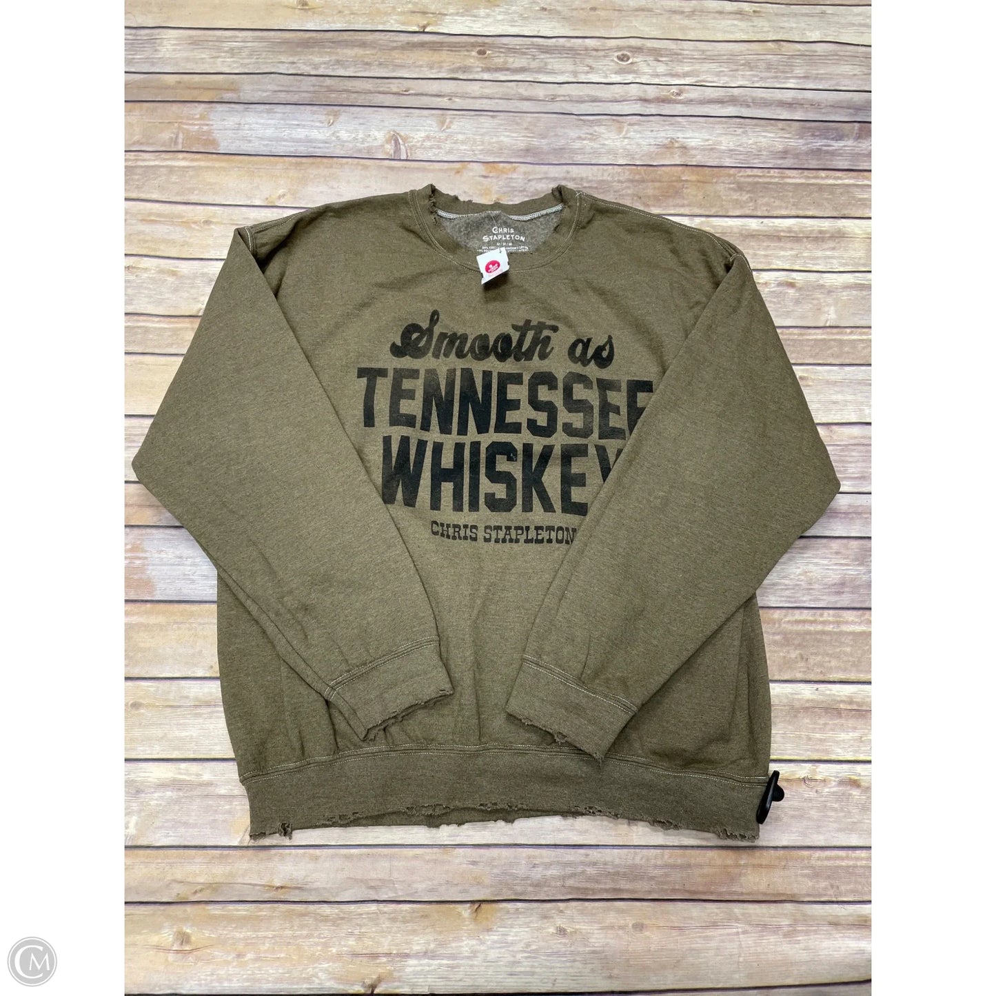 Sweatshirt Crewneck By Clothes Mentor In Brown, Size: M
