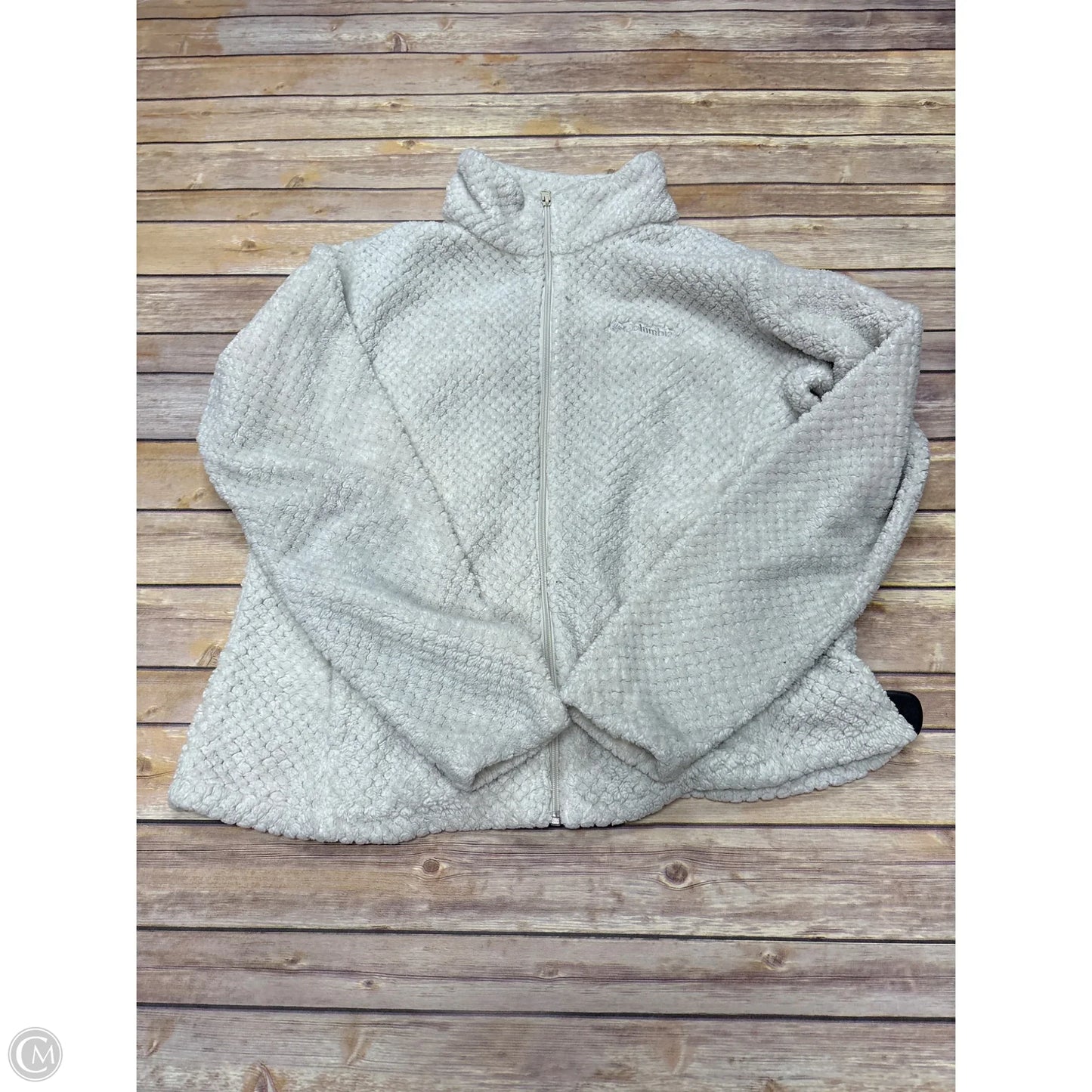 Jacket Fleece By Columbia In Ivory, Size: Xl