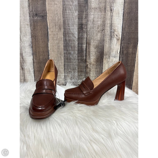 Shoes Heels Block By Cme In Brown, Size: 7