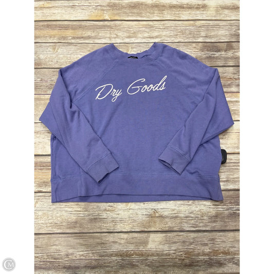 Sweatshirt Crewneck By Originality In Purple, Size: Xs
