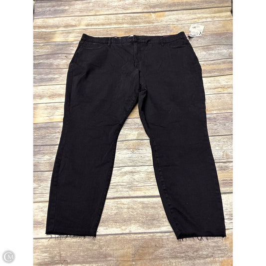 Jeans Skinny By Ava & Viv In Black Denim, Size: 26
