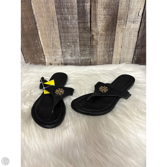 Sandals Designer By Tory Burch In Black, Size: 5