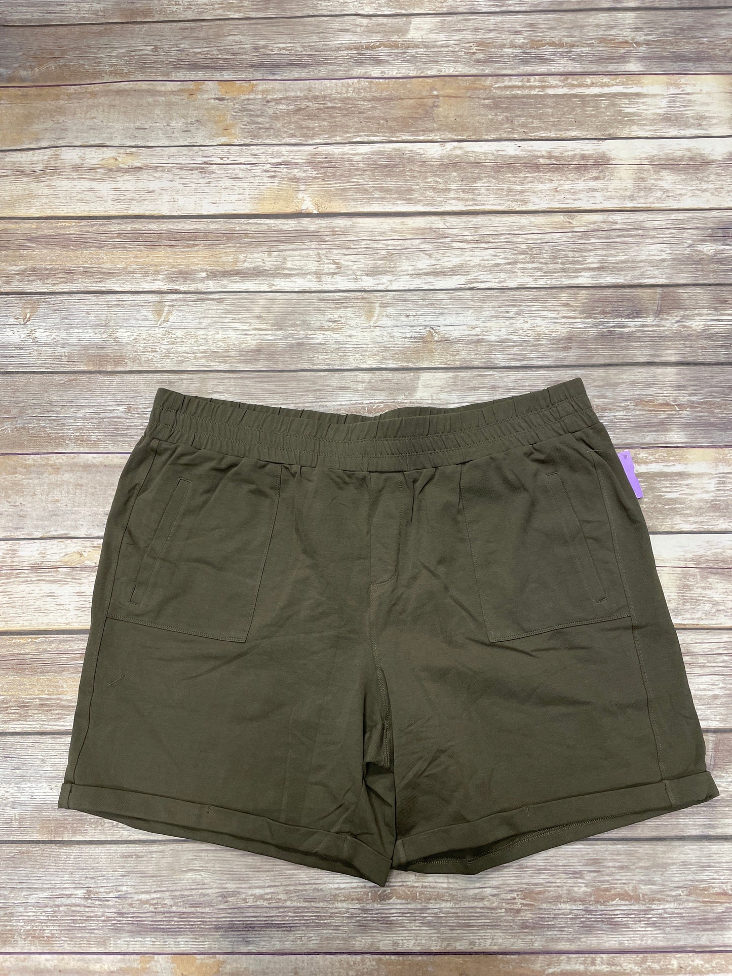 Green Athletic Shorts Cme, Size 2x