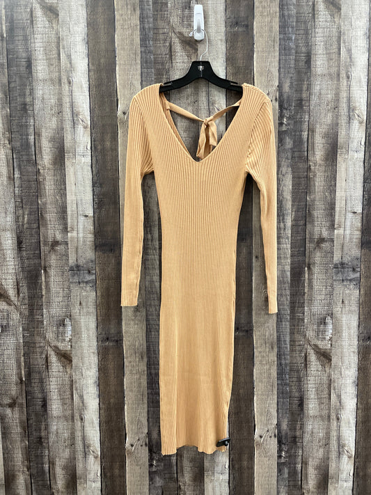 Tan Dress Casual Midi Forever 21, Size S
