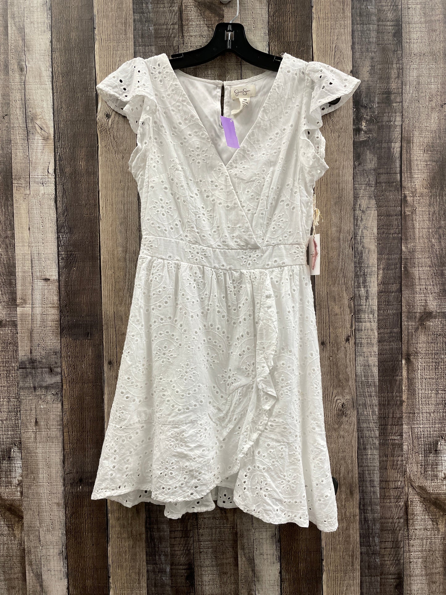 White Dress Casual Short Jessica Simpson, Size M