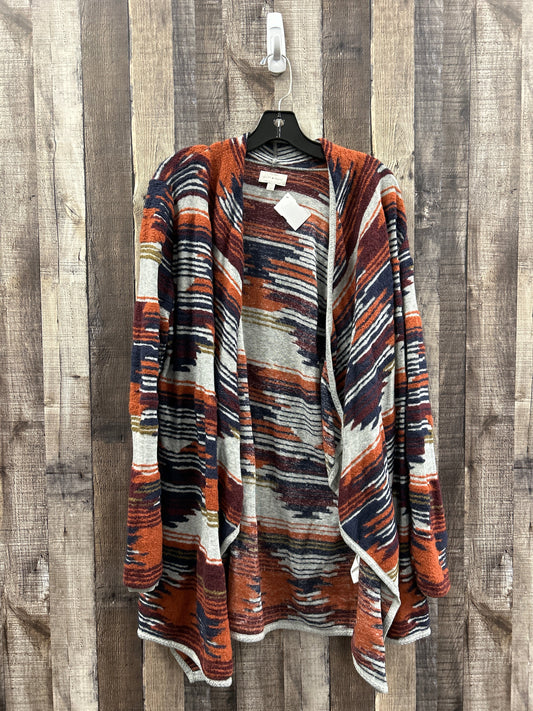 Sweater Cardigan By Lucky Brand In Multi-colored, Size: L